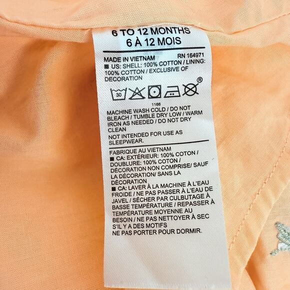 Janie and Jack Baby Girl 6-12 Months Floral Embroidered Matching Set w/ Hat Gift - Picture 5 of 10